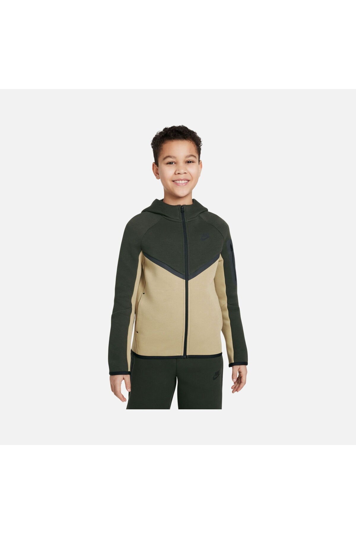Sportswear Tech fleece cocuk sweatshirt hv5867-298 Haki - 12-13 Yaş