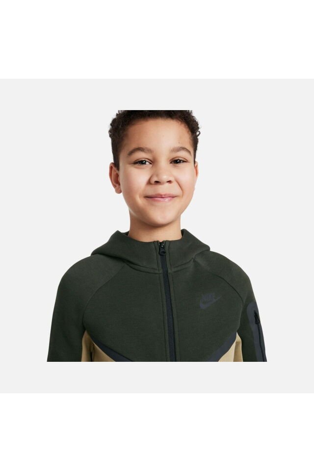 Sportswear Tech fleece cocuk sweatshirt hv5867-298 Haki - 13-15 Yaş