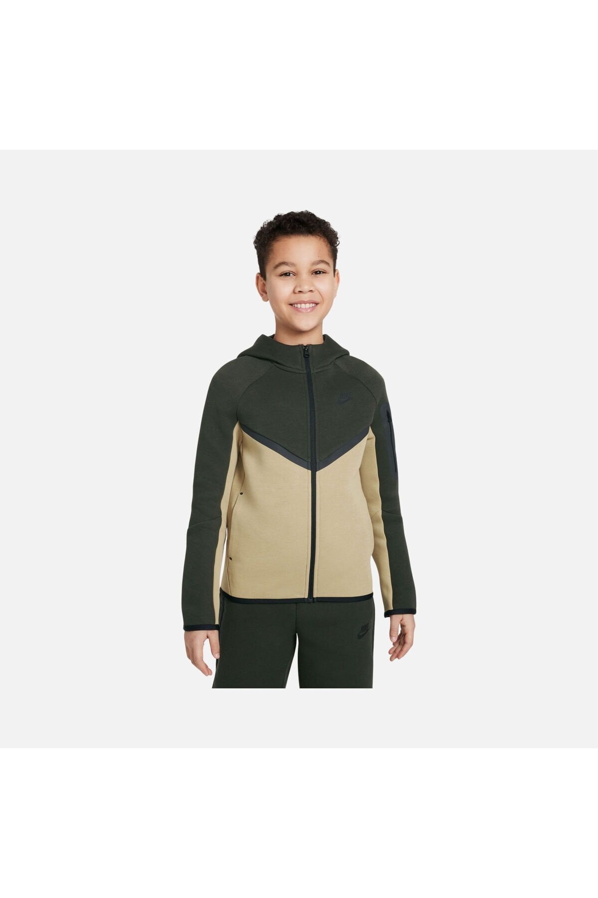 Sportswear Tech fleece cocuk sweatshirt hv5867-298 Haki - 13-15 Yaş