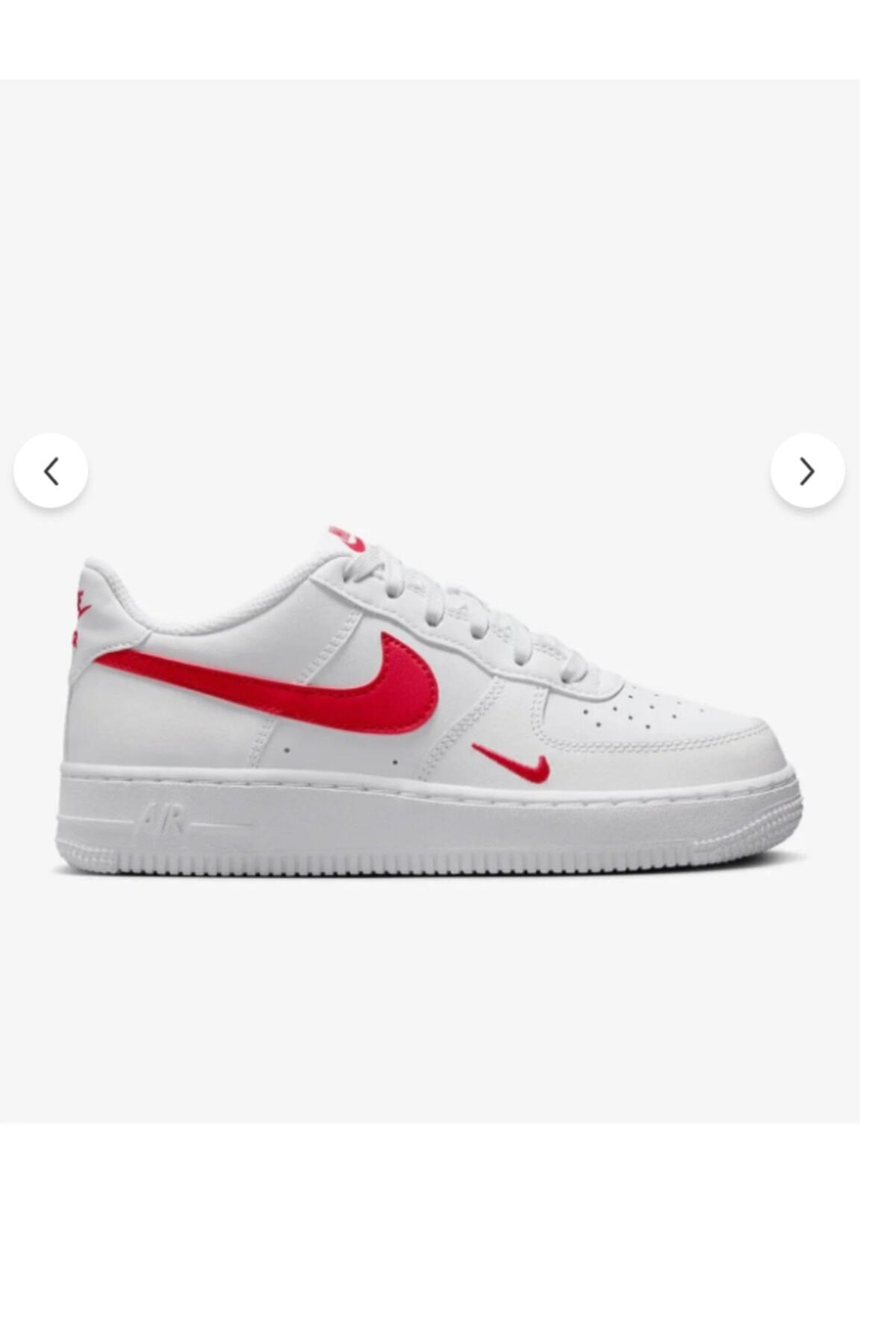 Air Force beyaz deri unisex sneaker Beyaz - 40