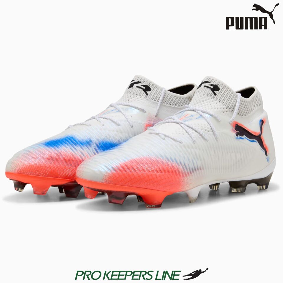 Puma Future 8 Ultımate Fg Puma Whıte-puma Black-glowıng Red Beyaz 42
