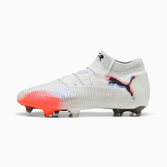 Puma Future 8 Ultımate Fg Puma Whıte-puma Black-glowıng Red Beyaz 42