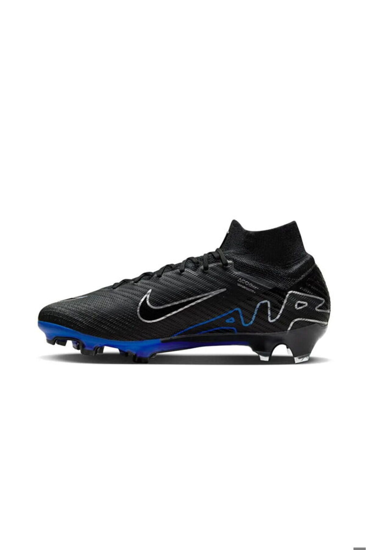 Erkek Çim Zemin Kramponu Mercurial Zoom Superfly 9 Elite Fg DJ4977-040 Siyah Siyah - 44