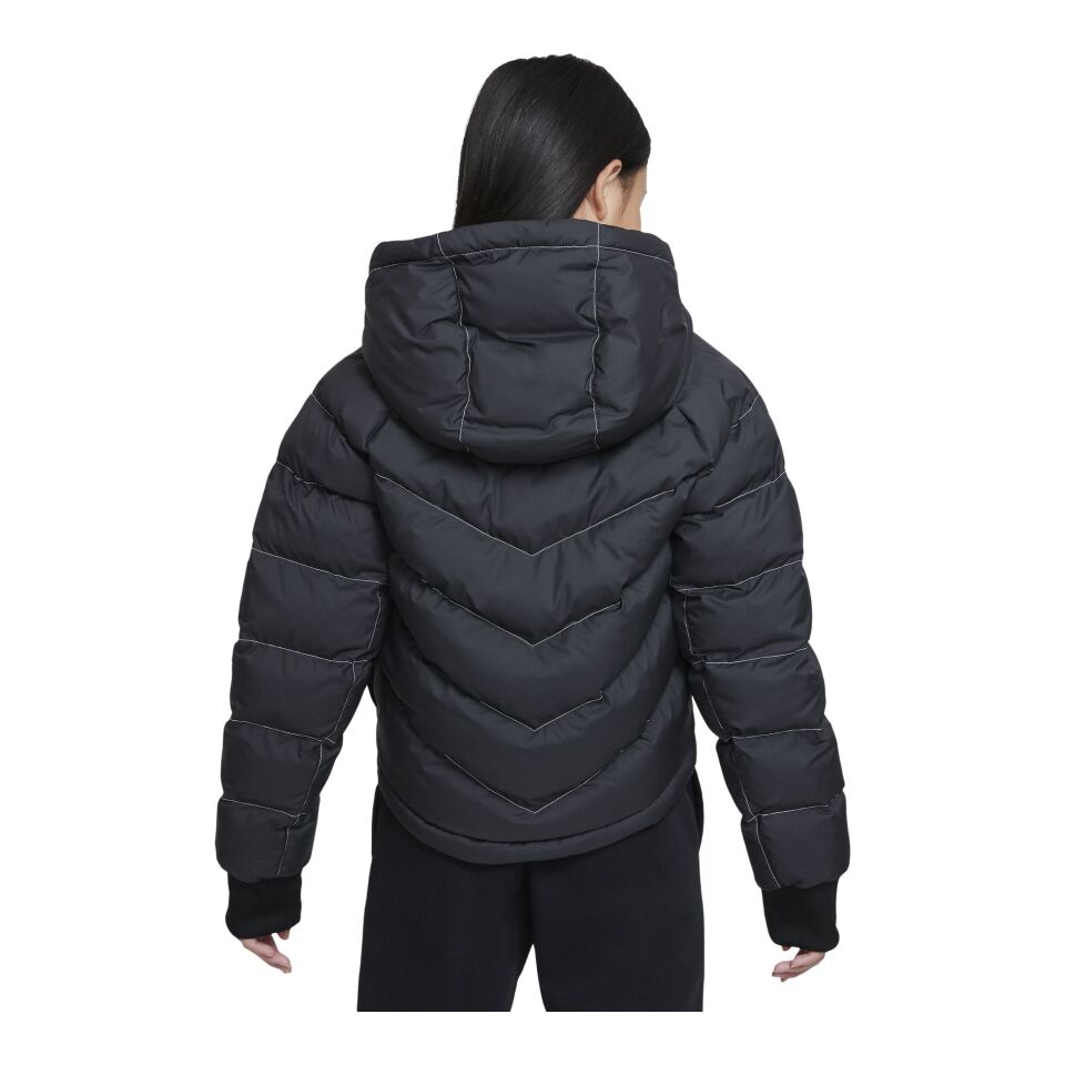 Nike Sportswear Synthetic-fill Full-zip Hoodie Girls' Çocuk Mont Siyah XS