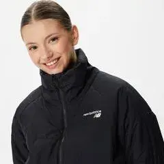 New Balance Classic Puffer Kadın Siyah Mont Siyah L