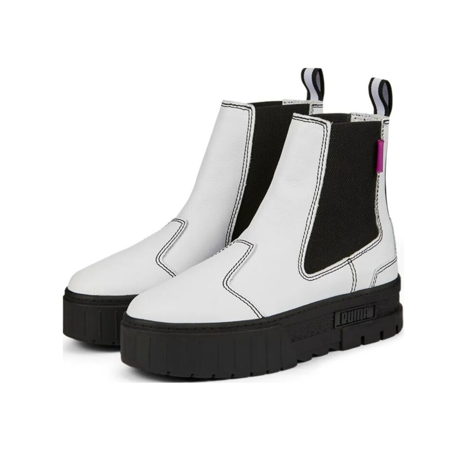 Puma 384549-01 Mayze Chelsea Pop Wns Kadın Beyaz Bot Beyaz 40