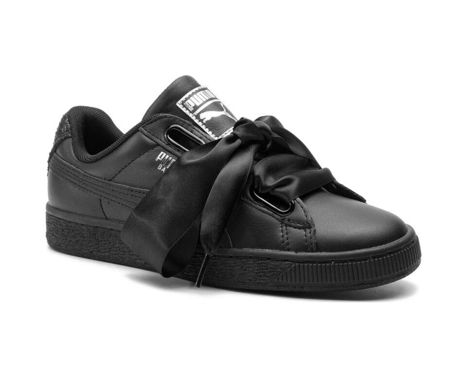 Puma Sneakersy Basket Kadın Spor Ayakkabısı 369223-03 Siyah 36