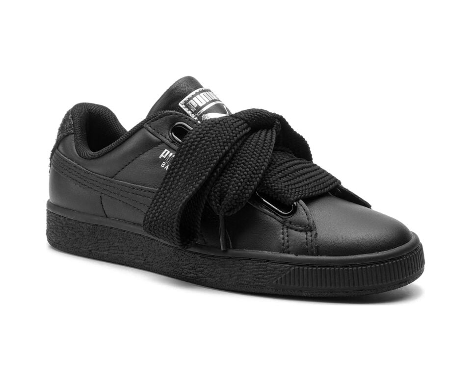Puma Sneakersy Basket Kadın Spor Ayakkabısı 369223-03 Siyah 36