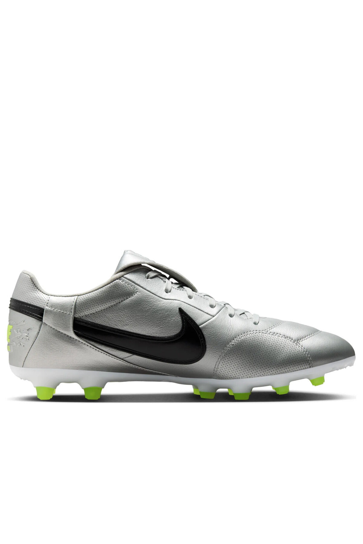 NikePremier 3 FG 'Metallic Silver Volt Black' Gri - 42