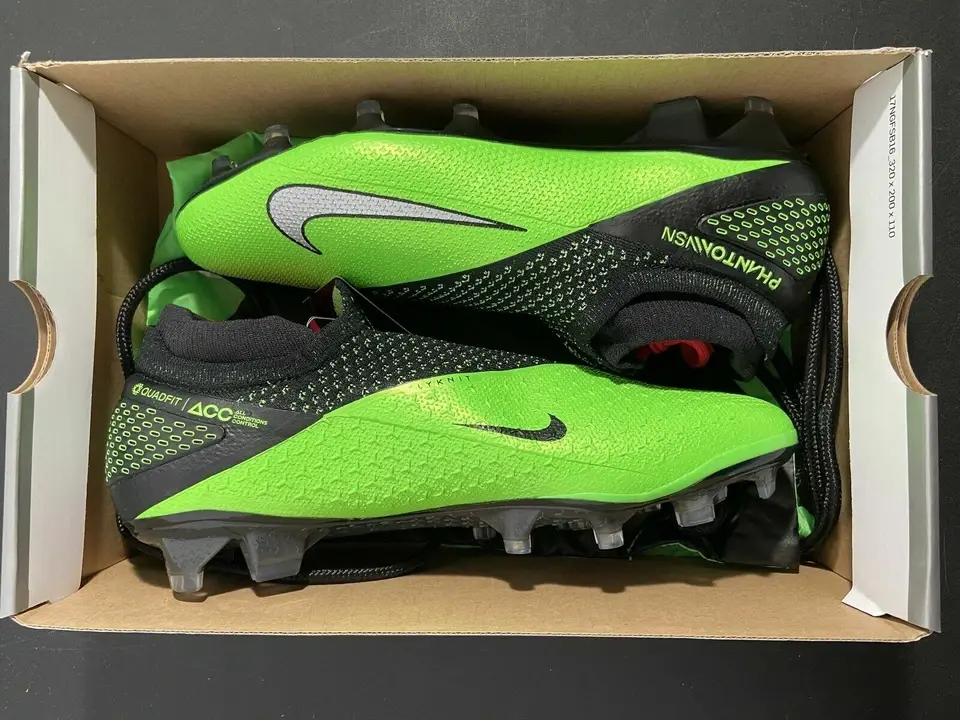 Nike Phantom Vsn 2 Elite Df Fg Men's 12 Black Platinum Green Cd4161-036 Yeşil 45
