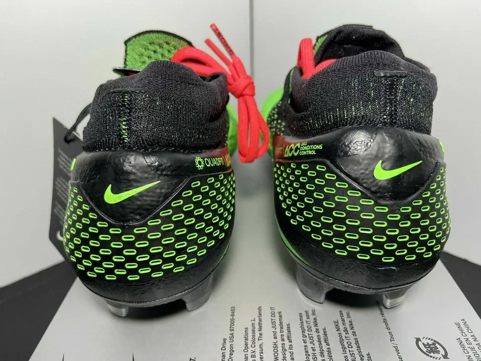 Nike Phantom Vsn 2 Elite Df Fg Men's 12 Black Platinum Green Cd4161-036 Yeşil 45