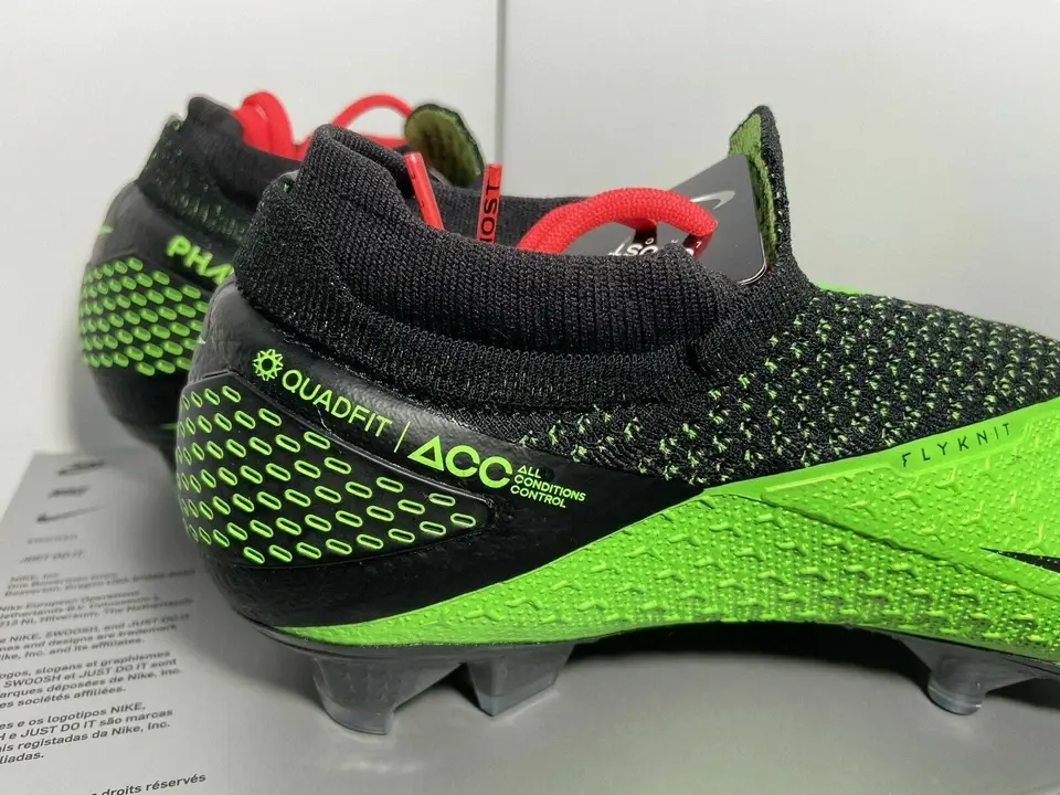 Nike Phantom Vsn 2 Elite Df Fg Men's 12 Black Platinum Green Cd4161-036 Yeşil 45